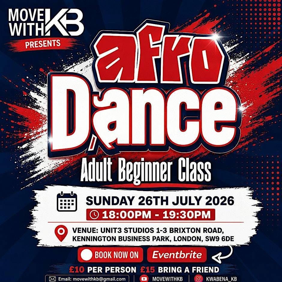 Cours de danse afro pour adultes débutants avec KB