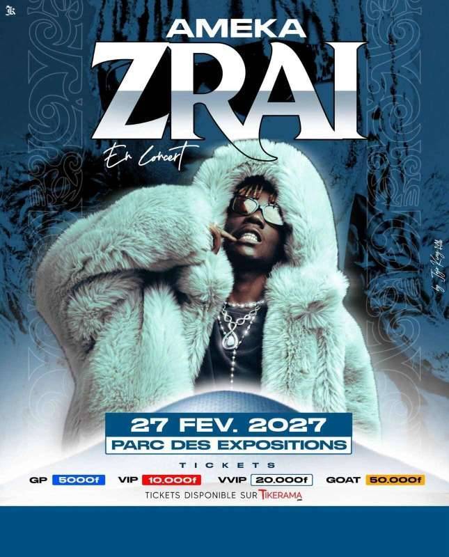 Ameka Zrai en concert au Parc des Expositions