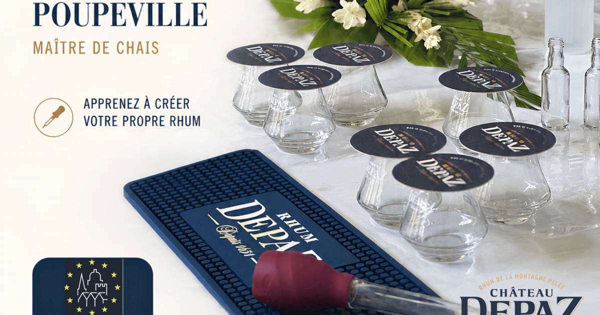 Atelier d'assemblage de rhum au Château Depaz