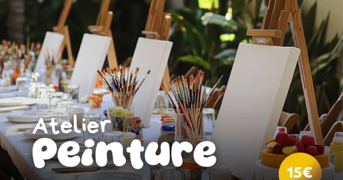 Atelier peinture avec Kheiran