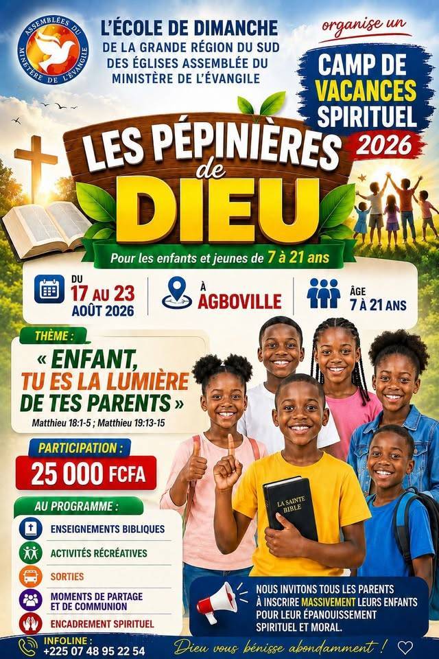Camp De Vacances Spirituel 2026