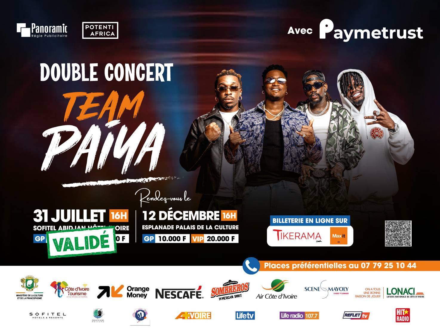 Double concert de Team Paiya