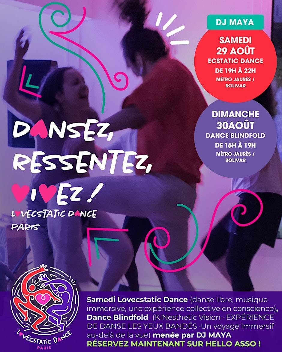 Danse Libre Ecstatic à Paris avec Maya