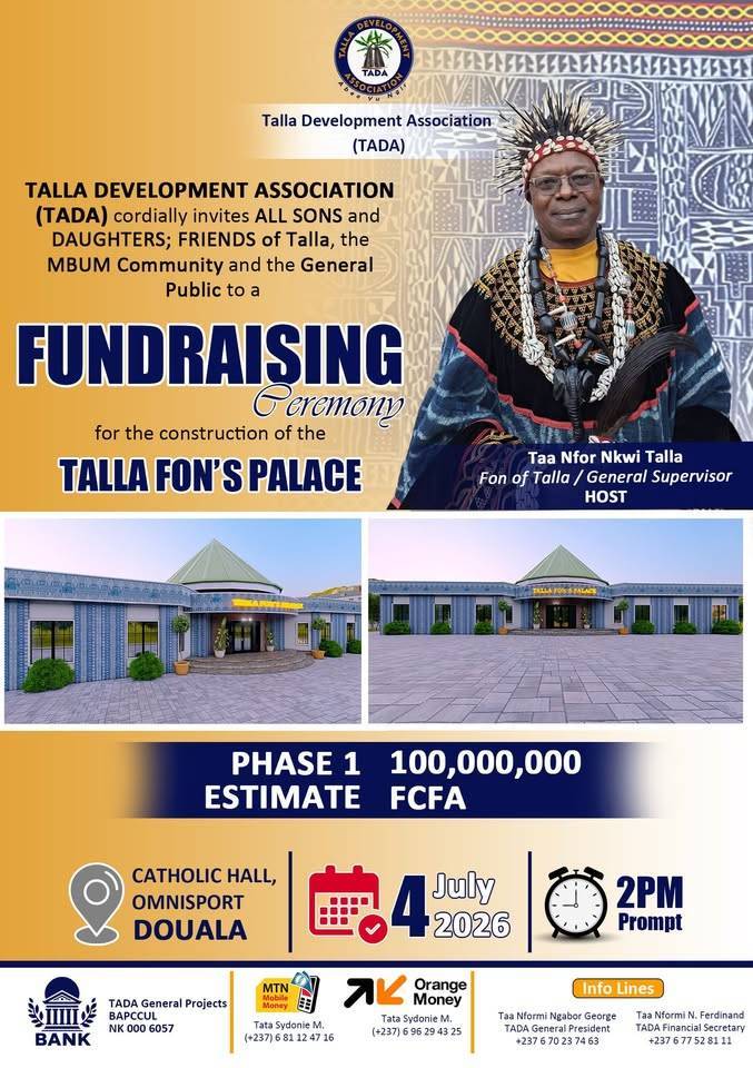 FUNDRAISING CEREMONY for the Construction of a State of the Art Fon's Palace for Talla People.