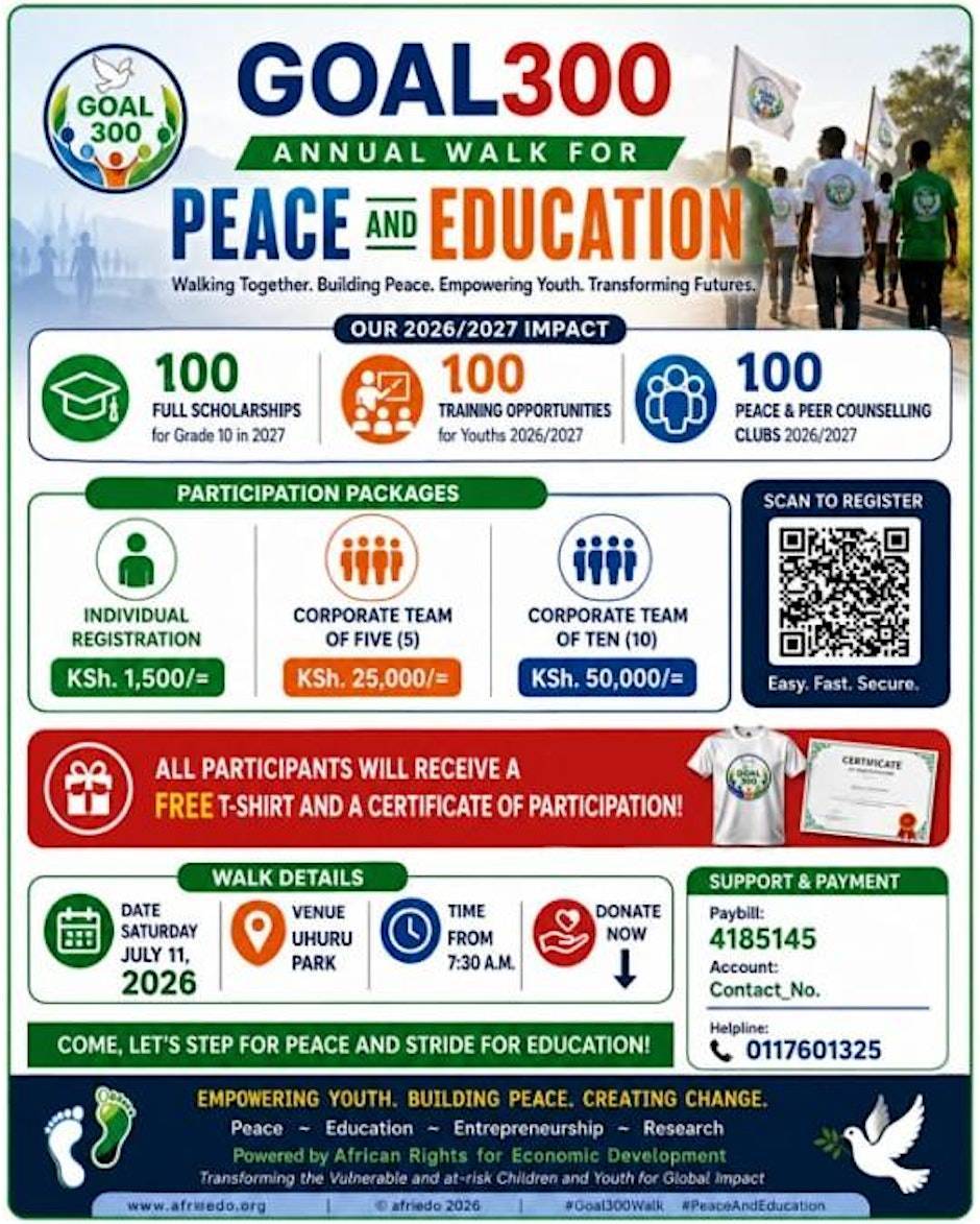 GOAL300 WALK FOR PEACE AND EDUCATION