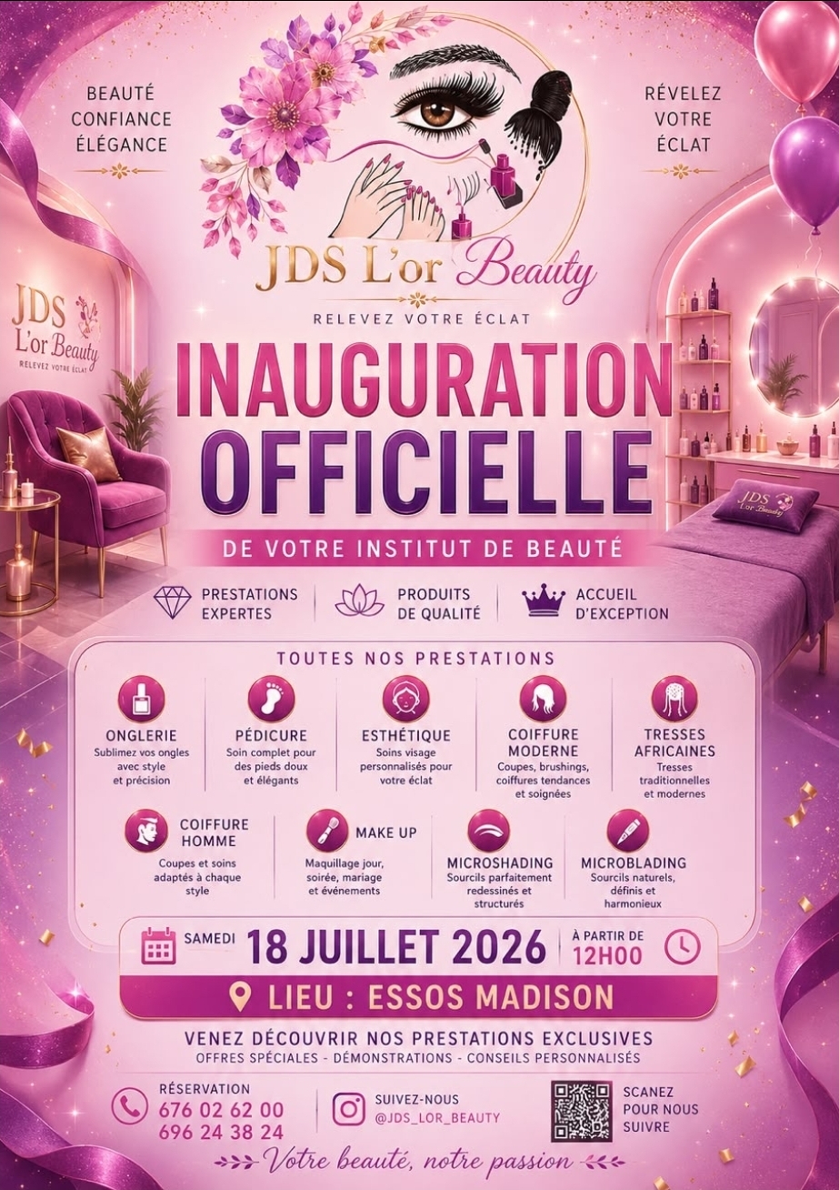 Inauguration officielle JDS L'or Beauty
