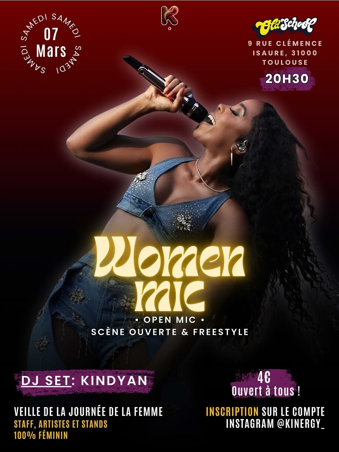 Women Mic Open Mic, scène ouverte et freestyle
