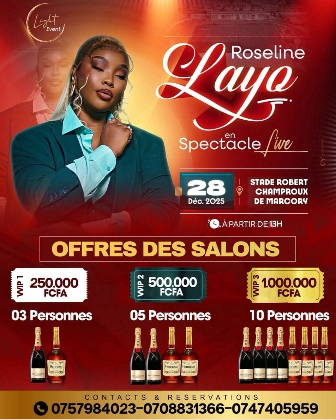 Roseline Layo en Live Concert