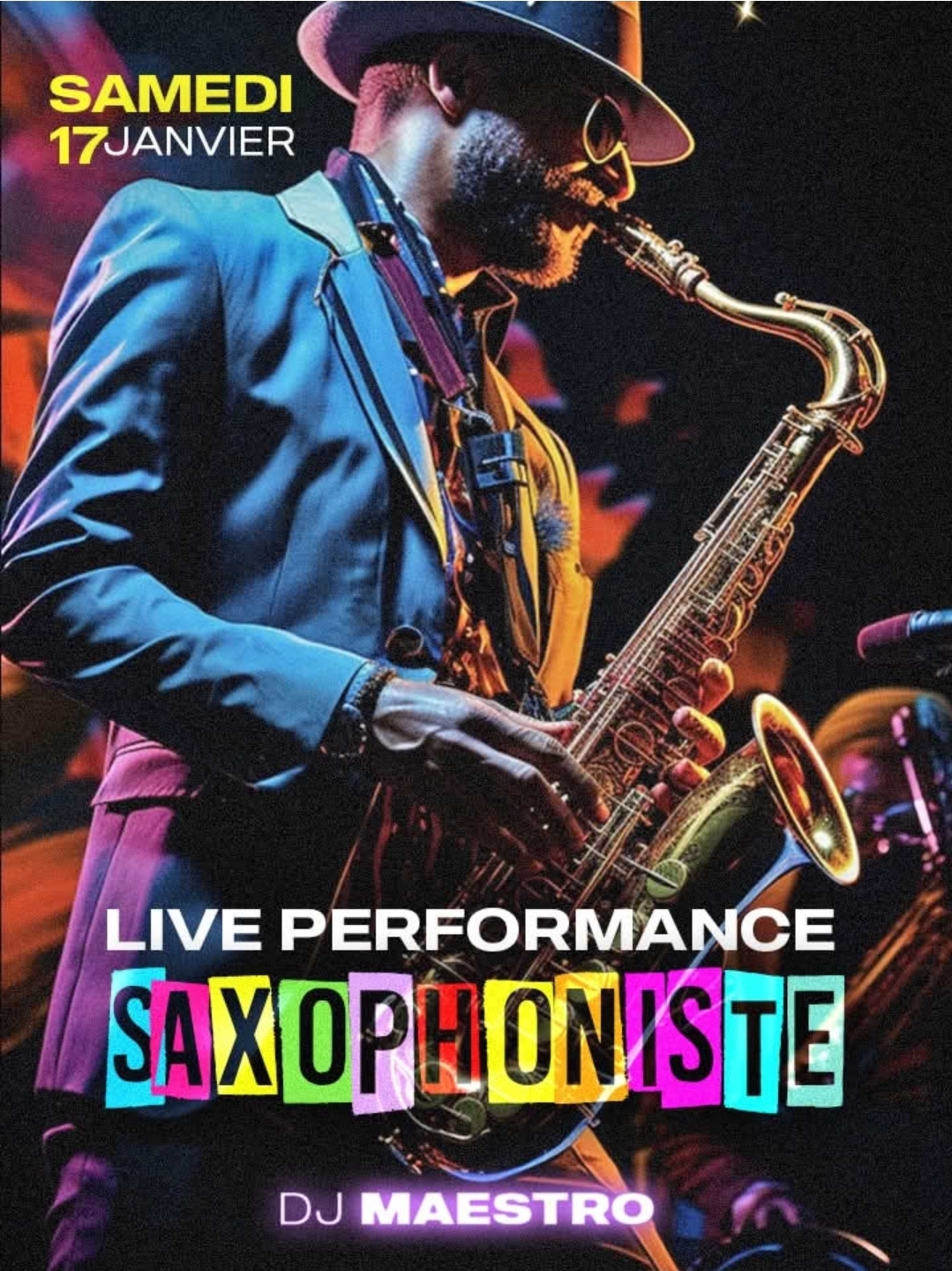 Live Performance Saxophoniste & The Arts Restaurant