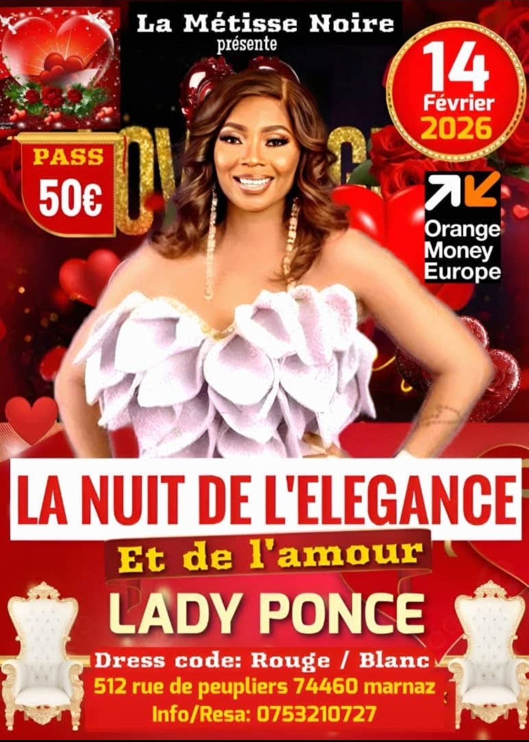 La Nuit de L'Élegance et de l'Amour avec Lady Ponce