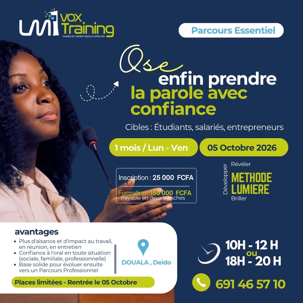 Formation Art Oratoire et Prise de Parole en Public