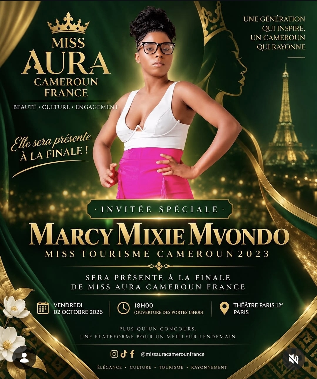Finale Miss Aura Cameroun France