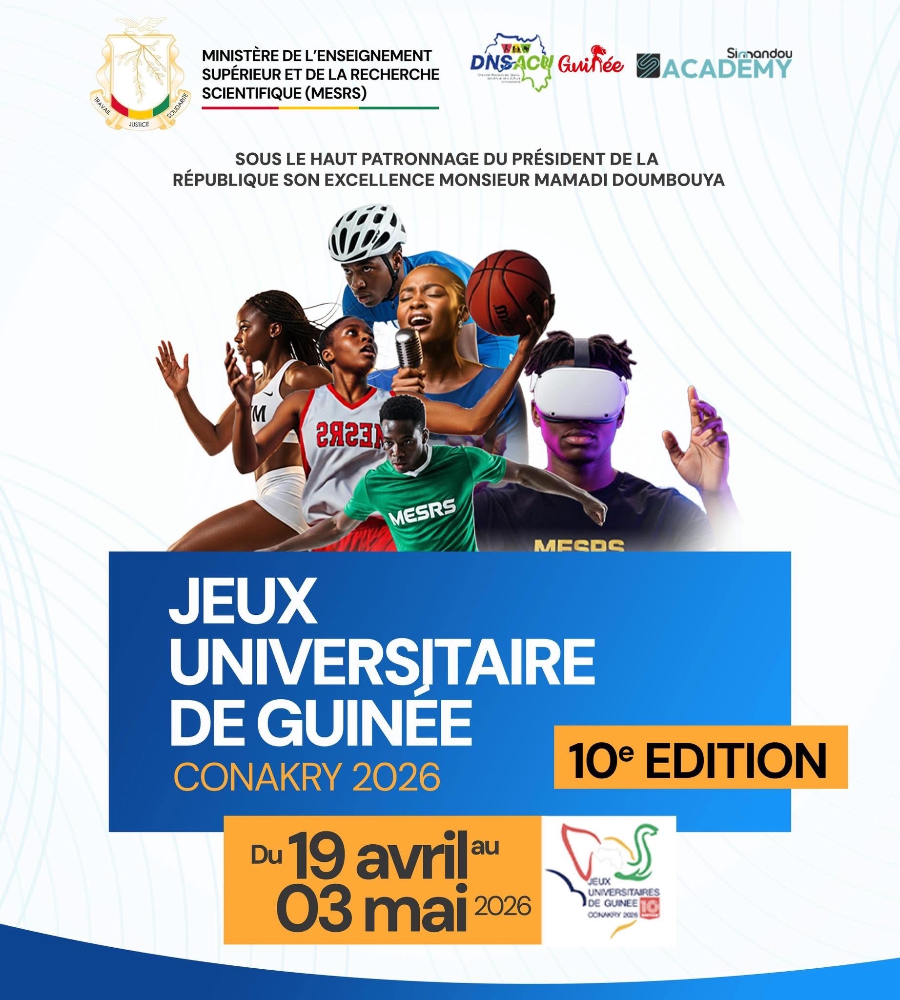 JEUXUNIVERSITAIRE DE GUINEECONAKRY 2026