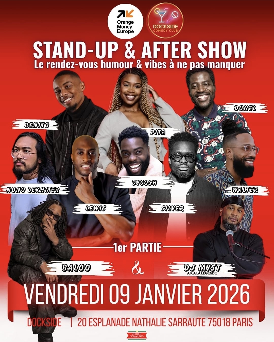 Stand-up and after show