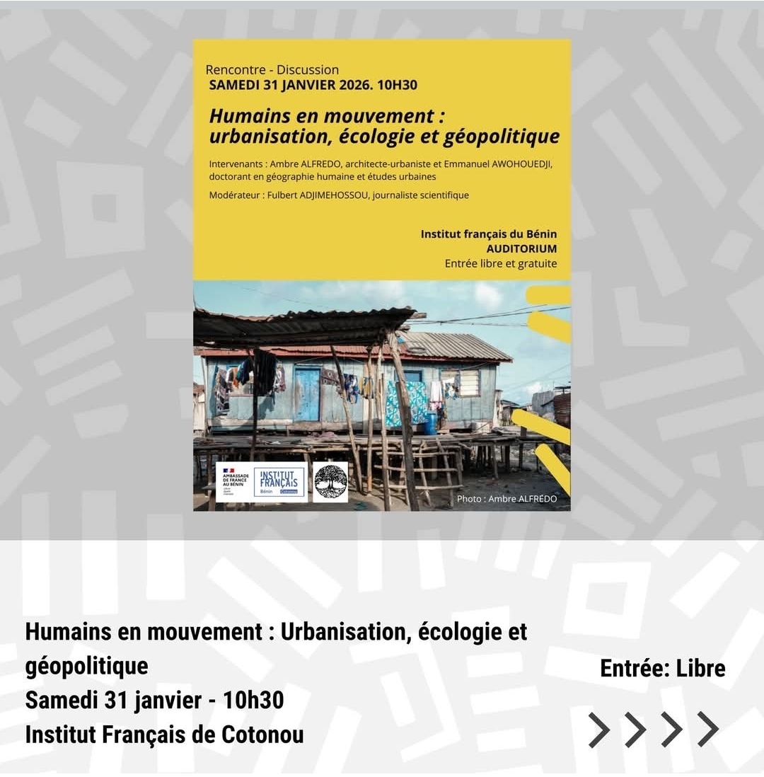 Conférence, Humain en Mouvement: Urbanisation, Écologie et Géopolitique