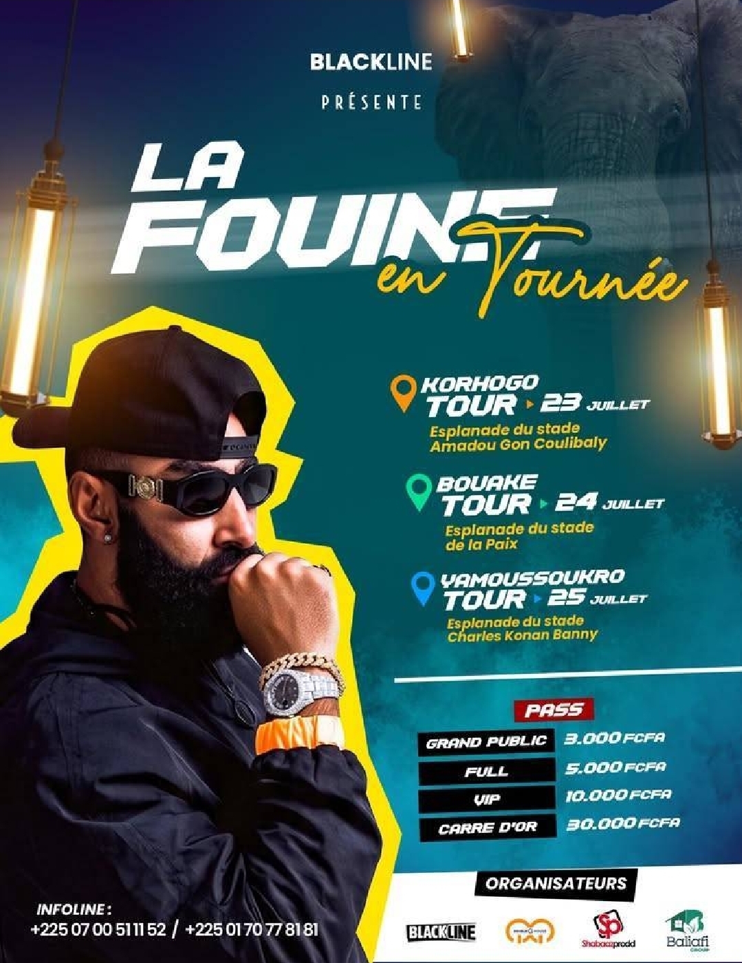 La Fouine en Tournée en Côte d'Ivoire