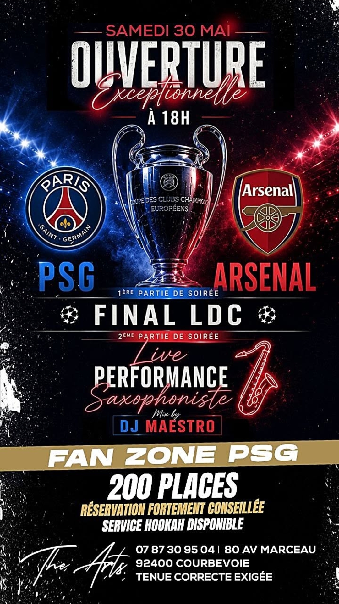 Fan Zone PSG - Finale LDC PSG vs Arsenal