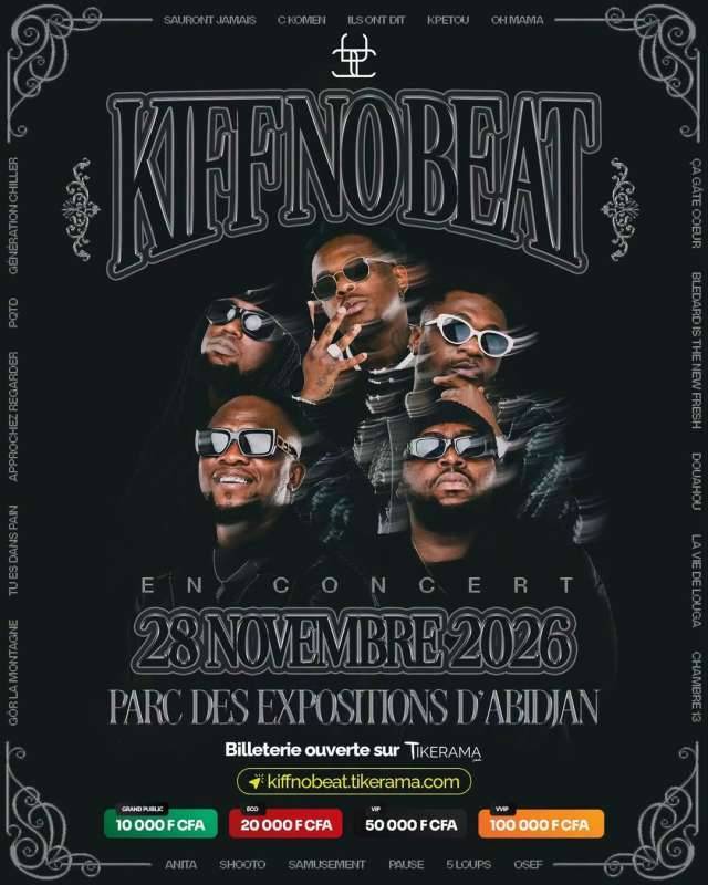 Kiff No Beat avec Didi B Black K et Elow'n en concert