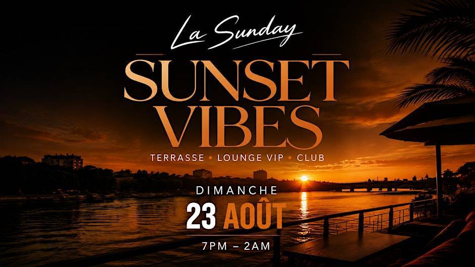 La Sunday Sunset Vibes à bord de l'eau