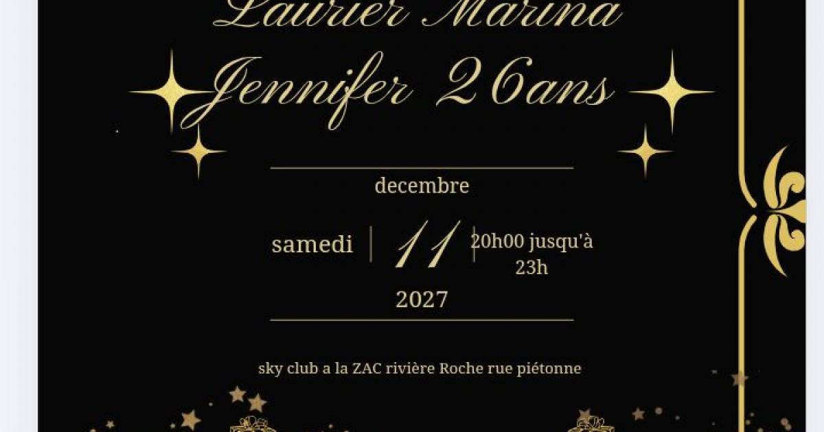 Anniversaire Jennifer Laurier Marina 26 ans