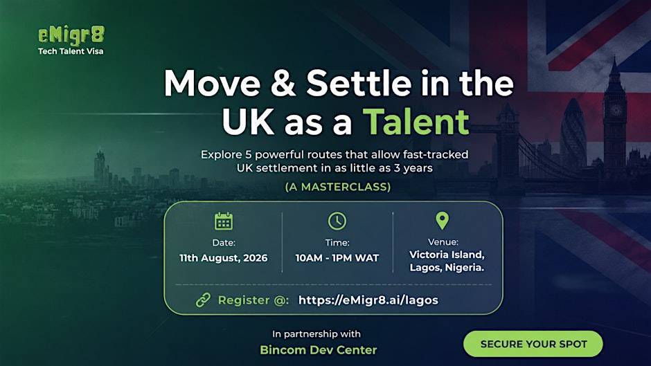 Move & Settle in the UK as a Talent Masterclass