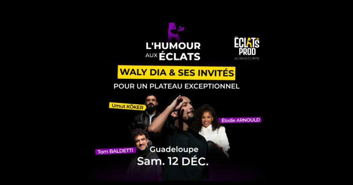 Waly Dia et ses invités en plateau humour en Martinique