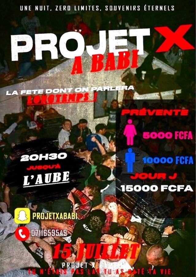 Projet X à BABI