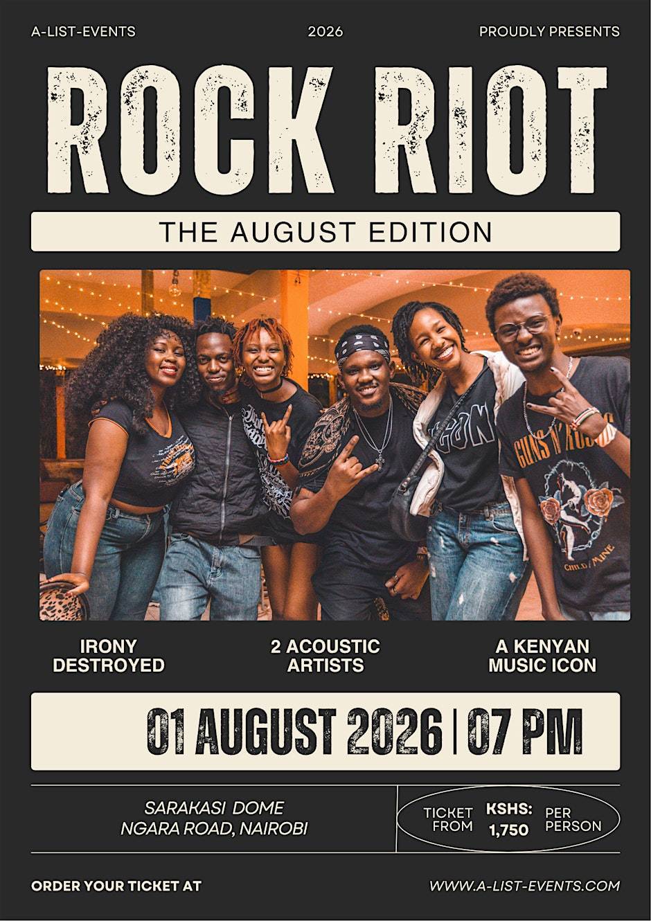 ROCK RIOT: AUG 2026 EDITION