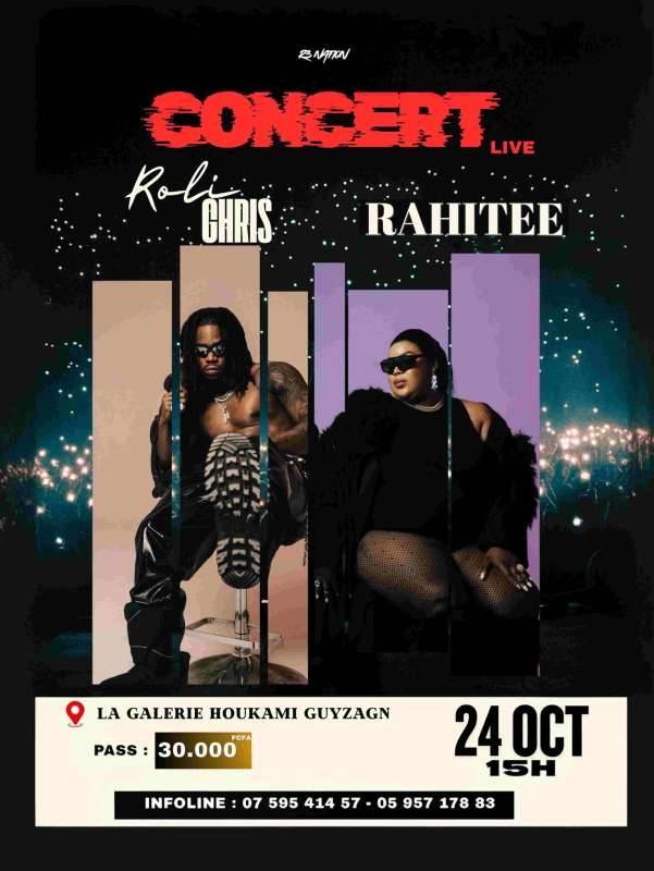 Roli Chris et Rahitee en concert