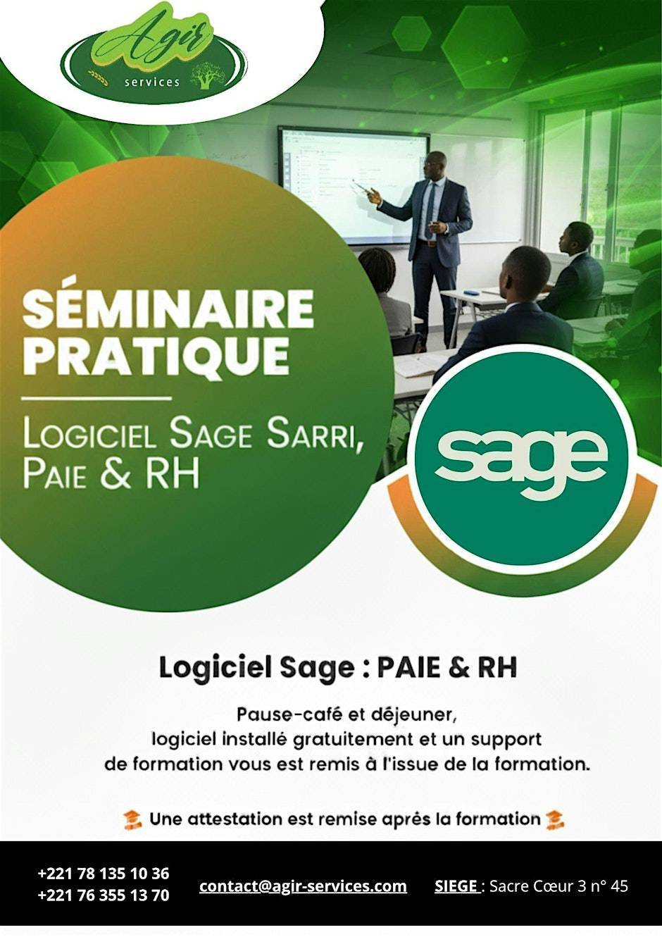 SÉMINAIRE PRATIQUE SUR LE LOGICIEL SAGE SARRI – PAIE & RH
