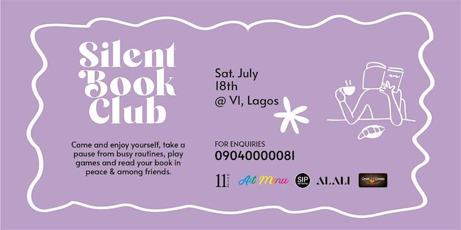 Silent Book Club Victoria Island Lagos (July Edition)