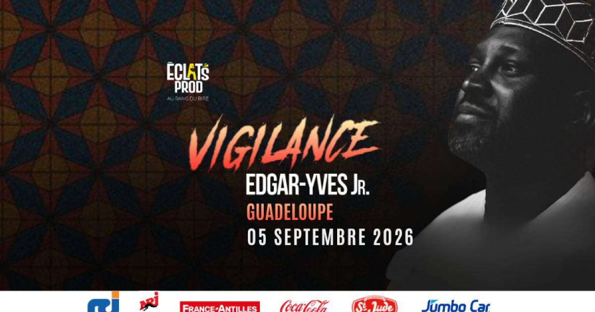 Edgar Yves en Guadeloupe pour son spectacle Vigilance