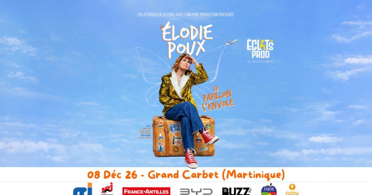 Elodie Poux en Martinique