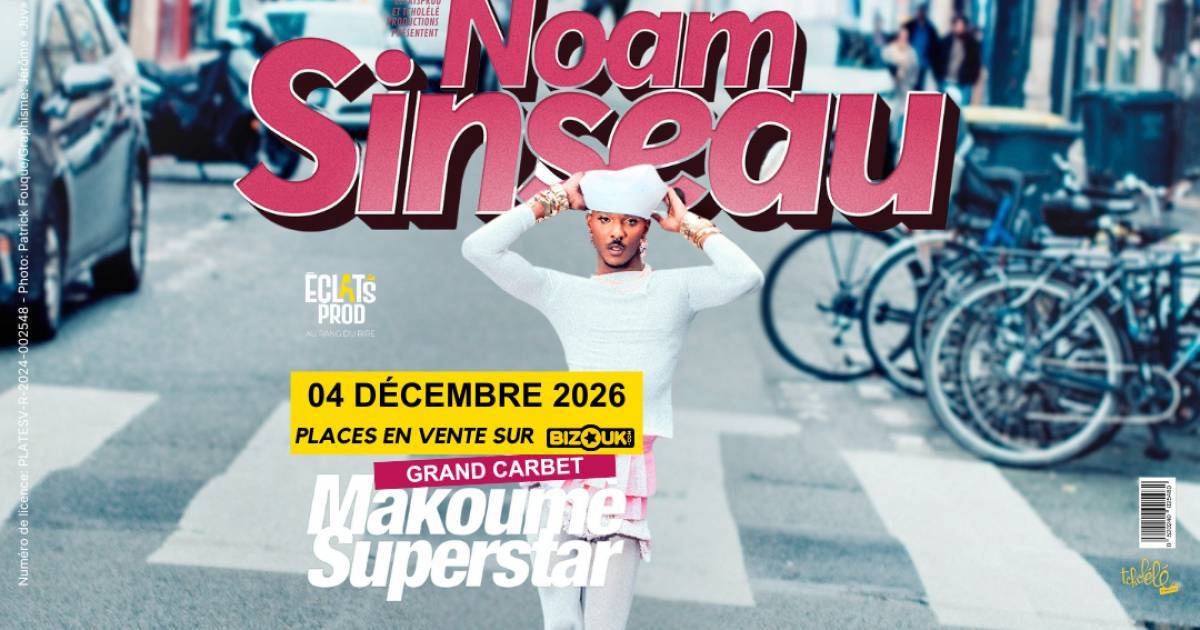 Noam Sinseau en stand-up en Martinique