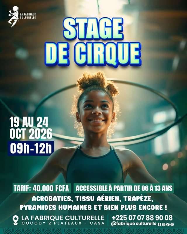 Stage de cirque pour enfants 6-13 ans