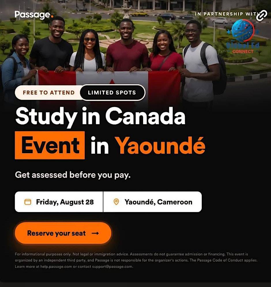 Journée d'admission Université du Canada à Yaoundé